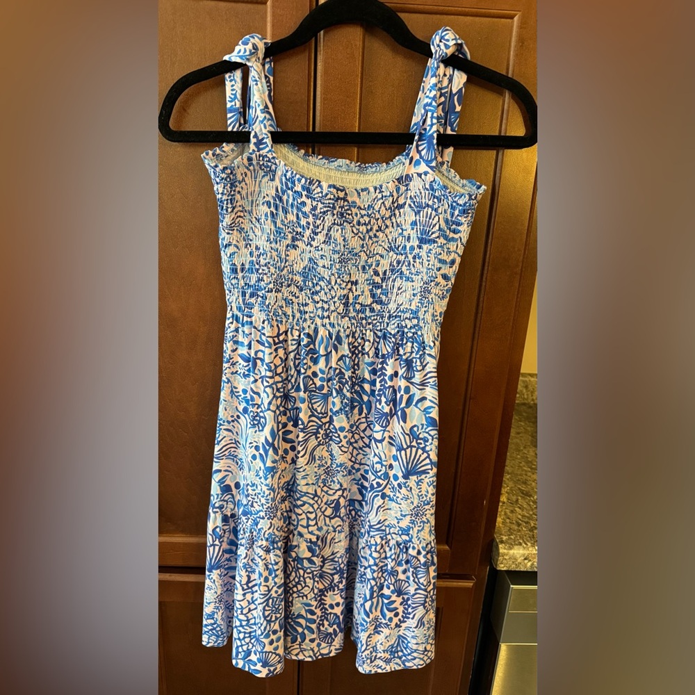 Lilly Pulitzer Kailua Smocked Dress in Calla Lilly Pink M - Picture 4 of 6